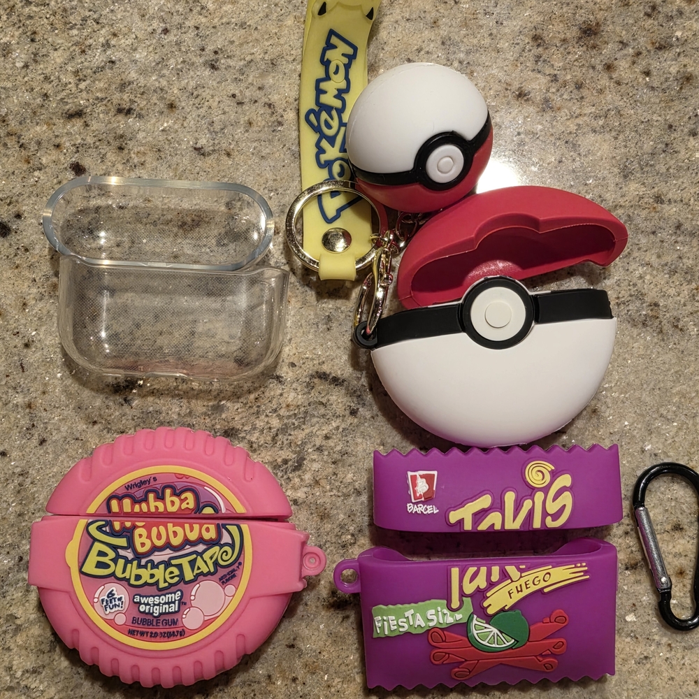 Poké Ball Keychain and Hubba Bubba Bubble Tape Set